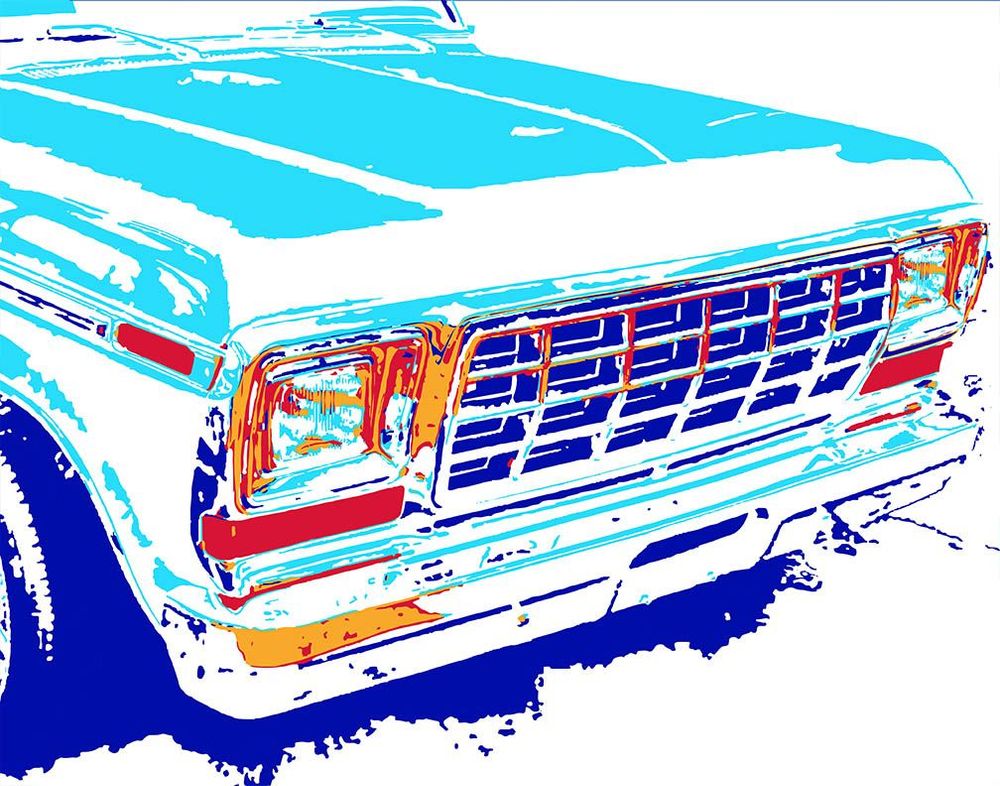 Ford Grill, in Turquoise