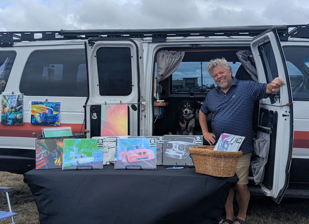 Colin Blankenship, the artist behind SeeBlankArt