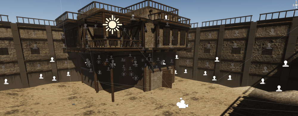 Single House, Desert Scene