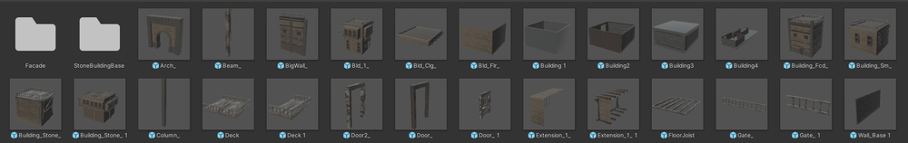 Asset View, Desert Town Prop Set