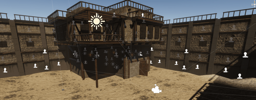 Single House, Desert Scene