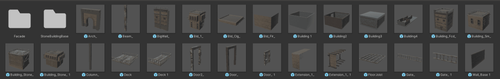 Asset View, Desert Town Prop Set